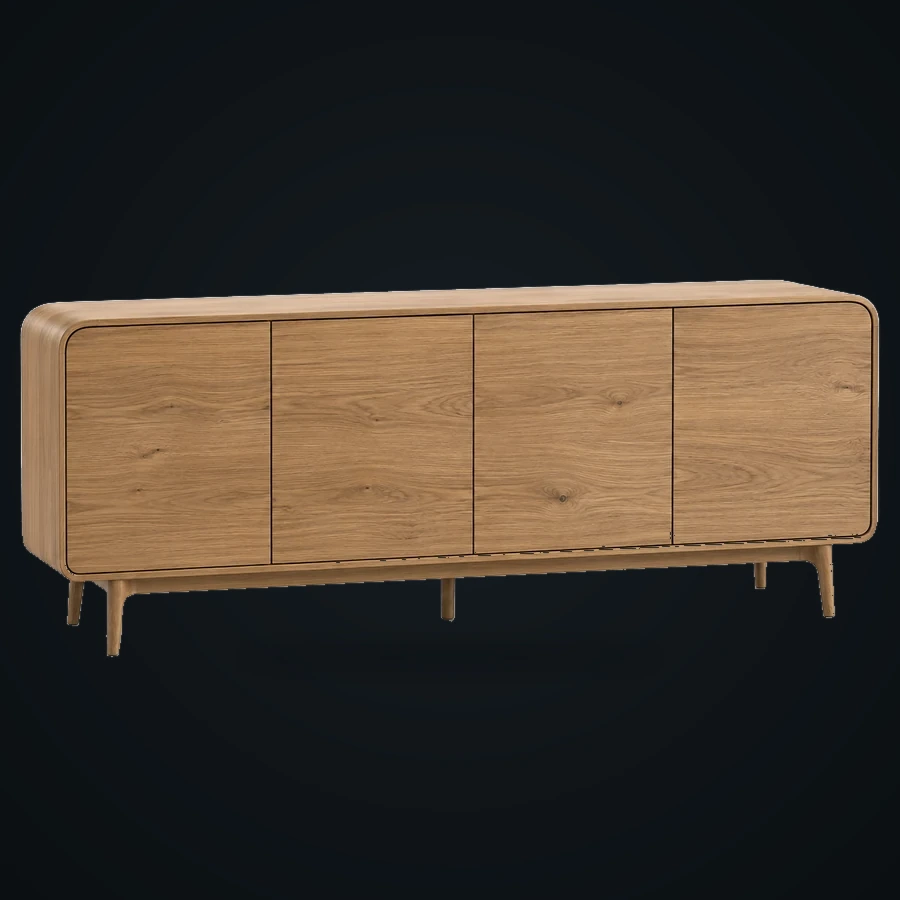 Wood sideboard