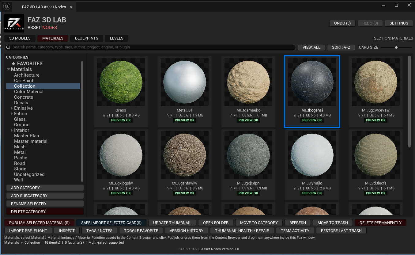Unreal Materials library